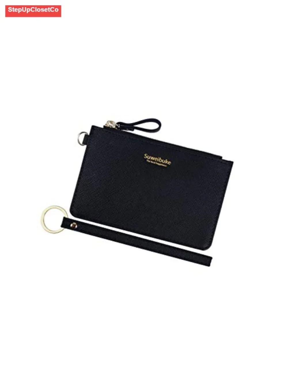 Women Slim RFID Card Holder Wristlet Zip ID Case Wallet Leather Coin Purse